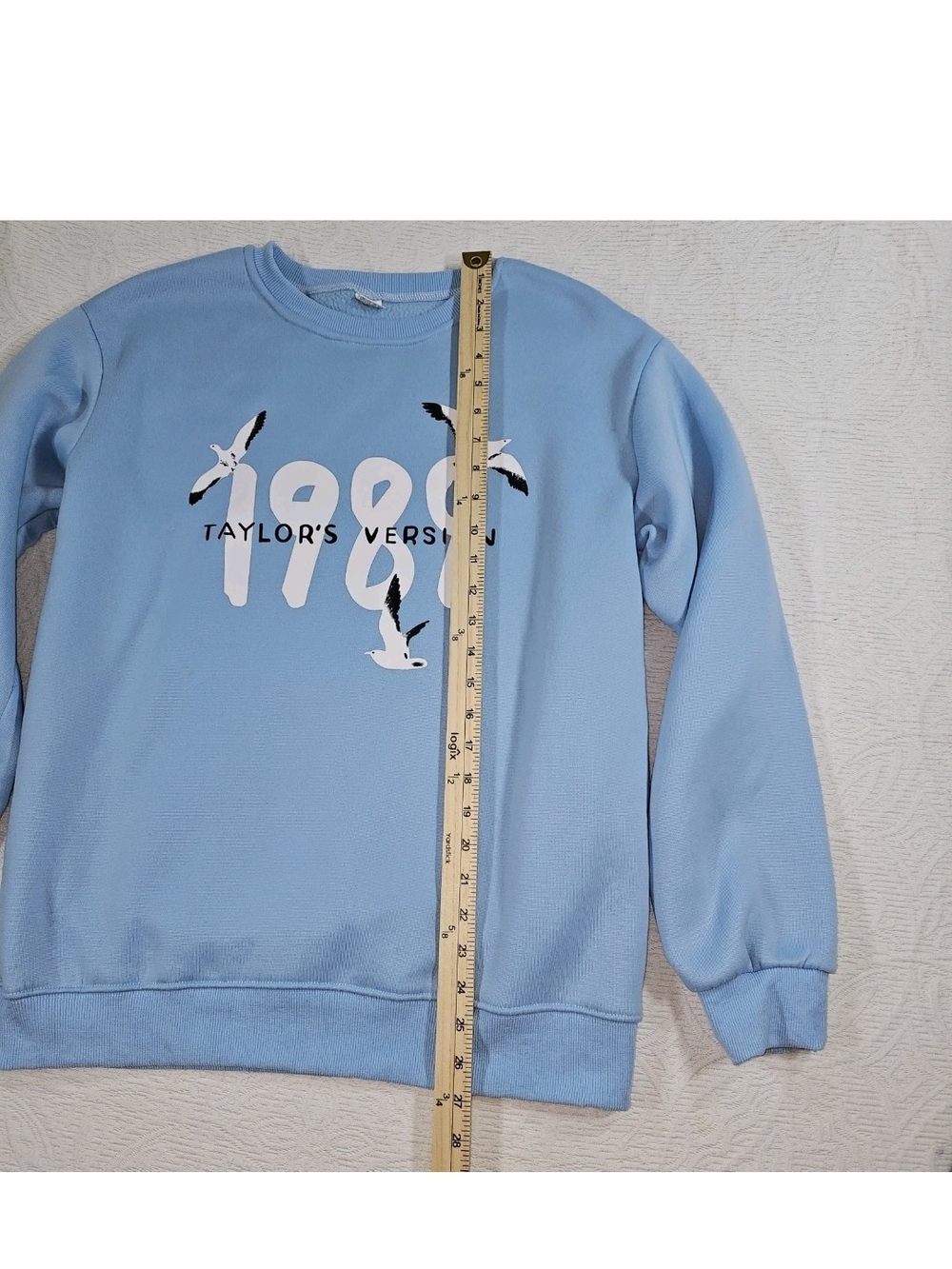 Taylor Swift 1989 Taylor's Version Seagull Crewneck Sweatshirt Blue Medium Soft - Picture 5 of 6